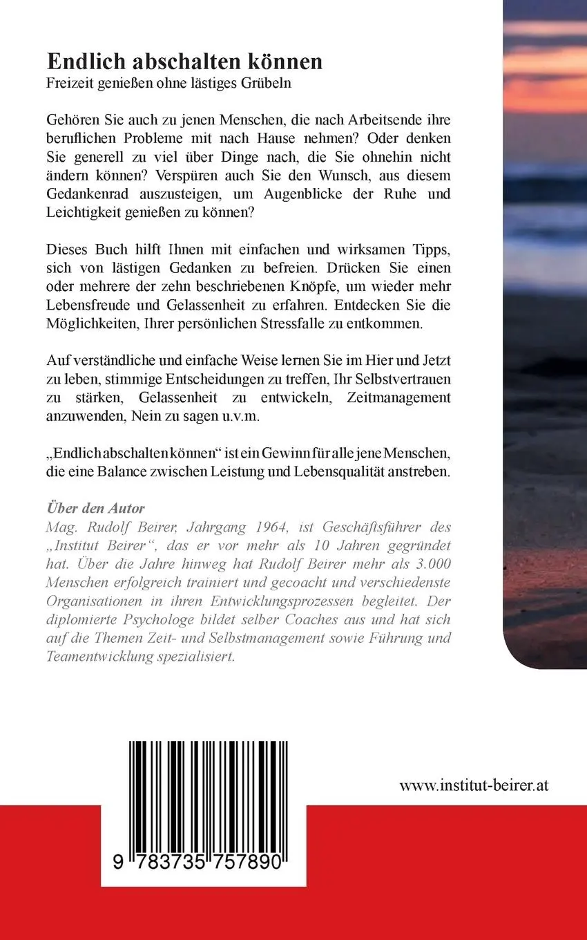 Rückseite: 9783735757890 | Endlich abschalten können | Freizeit genießen ohne lästiges Grübeln