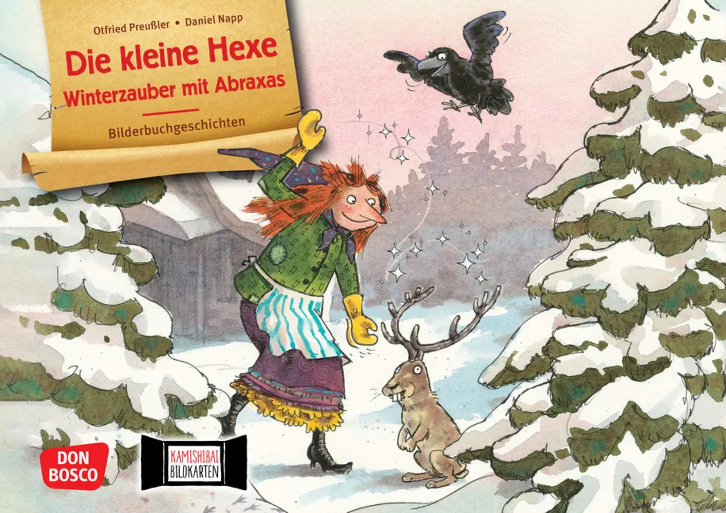 Cover: 4260179517990 | Die kleine Hexe. Winterzauber mit Abraxas. Kamishibai Bildkartenset