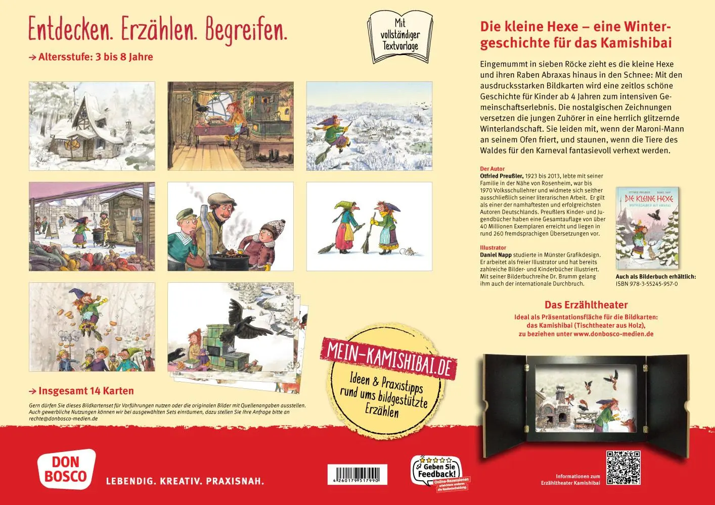 Bild: 4260179517990 | Die kleine Hexe. Winterzauber mit Abraxas. Kamishibai Bildkartenset