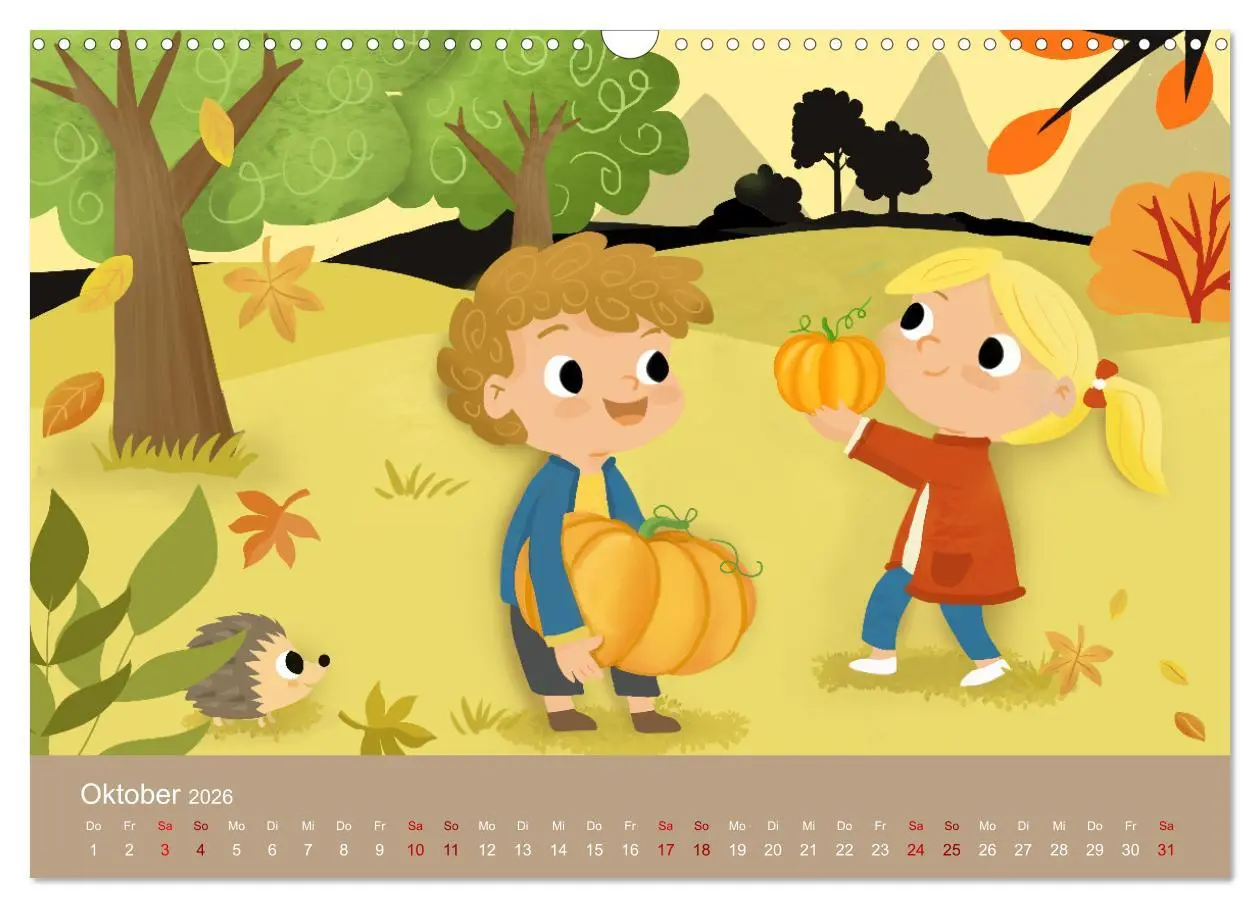 Bild: 9783457627990 | KINDERLACHEN - Fröhlich durch das Jahr - Ein Kinderkalender...