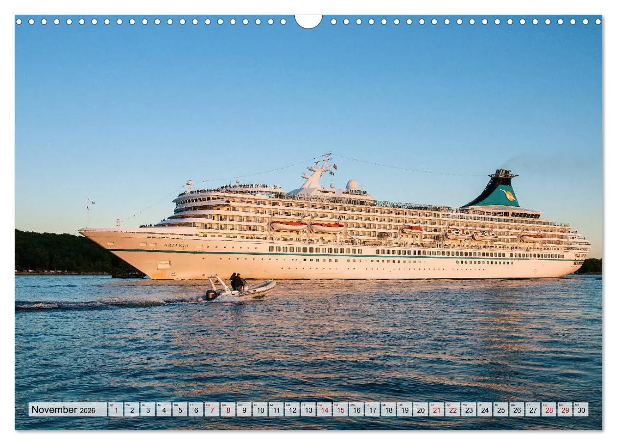 Bild: 9783457867990 | Kreuzfahrtschiffe 2026 (Wandkalender 2026 DIN A3 quer), CALVENDO...
