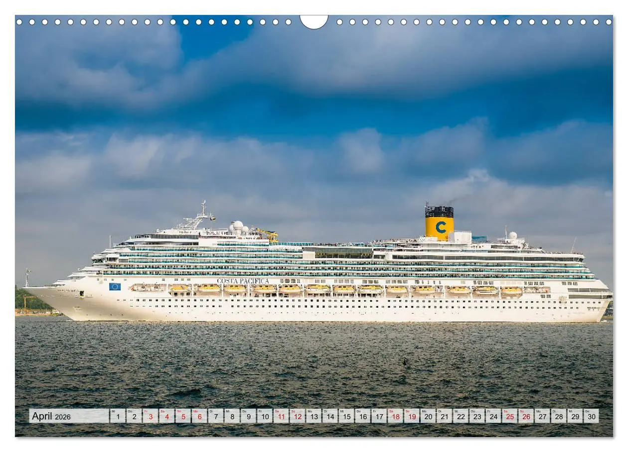 Bild: 9783457867990 | Kreuzfahrtschiffe 2026 (Wandkalender 2026 DIN A3 quer), CALVENDO...