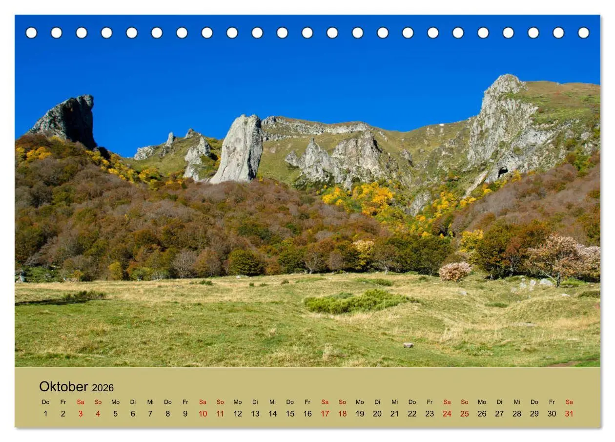 Bild: 9783457937990 | Naturparadies Auvergne (Tischkalender 2026 DIN A5 quer), CALVENDO...