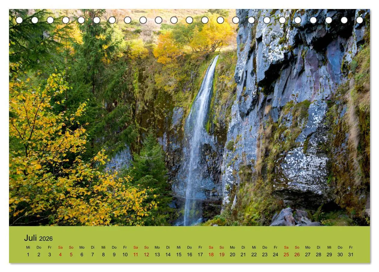 Bild: 9783457937990 | Naturparadies Auvergne (Tischkalender 2026 DIN A5 quer), CALVENDO...