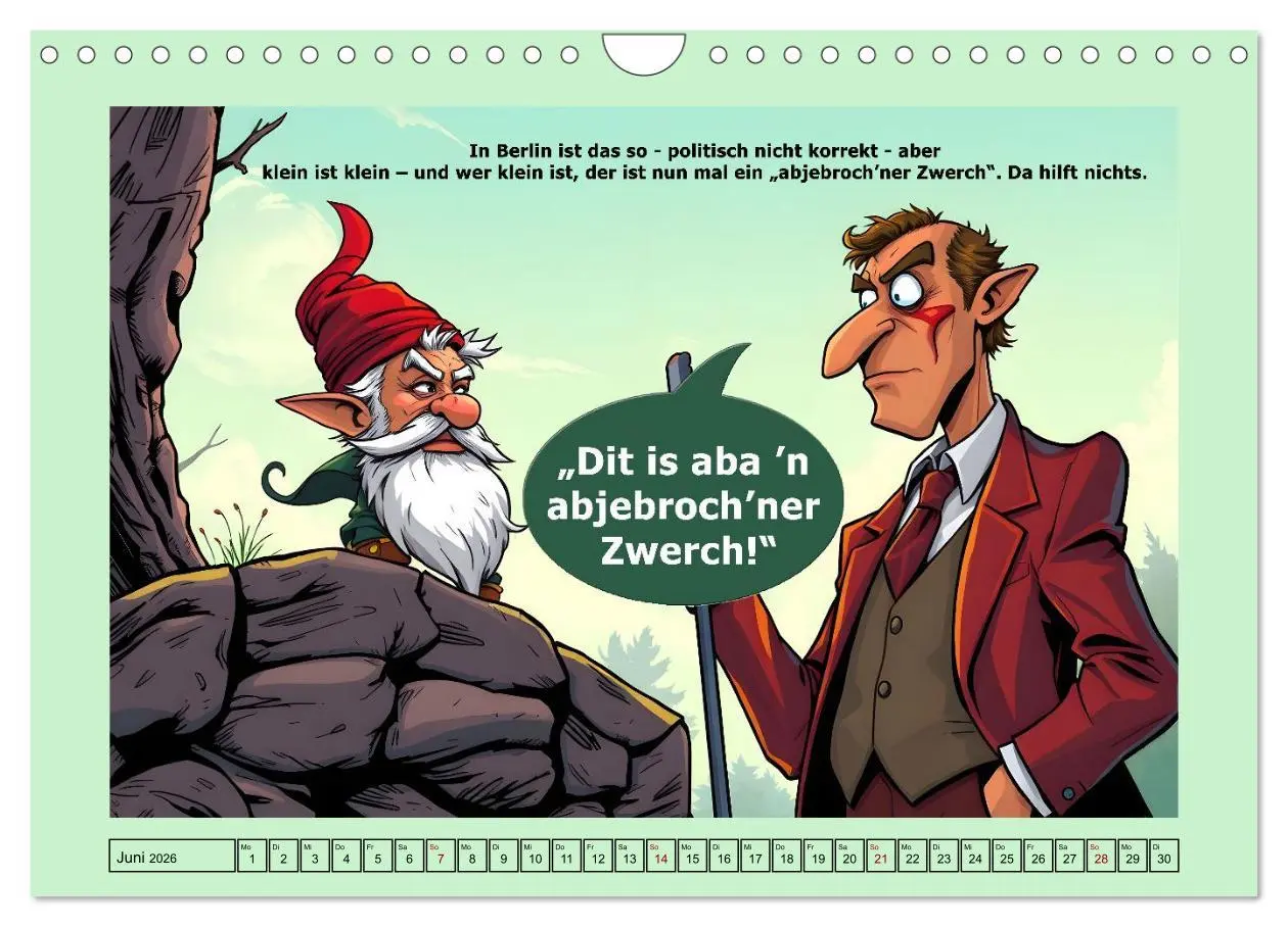 Bild: 9783516647990 | Liebenswerte Berliner Mundart (Wandkalender 2026 DIN A4 quer),...