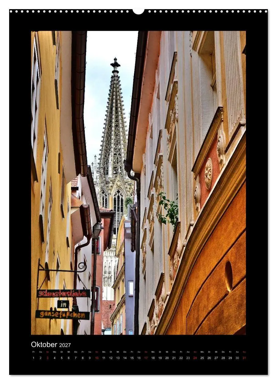 Bild: 9783569977990 | Gassen und Türme in Regensburg (Wandkalender 2027 DIN A2 hoch),...