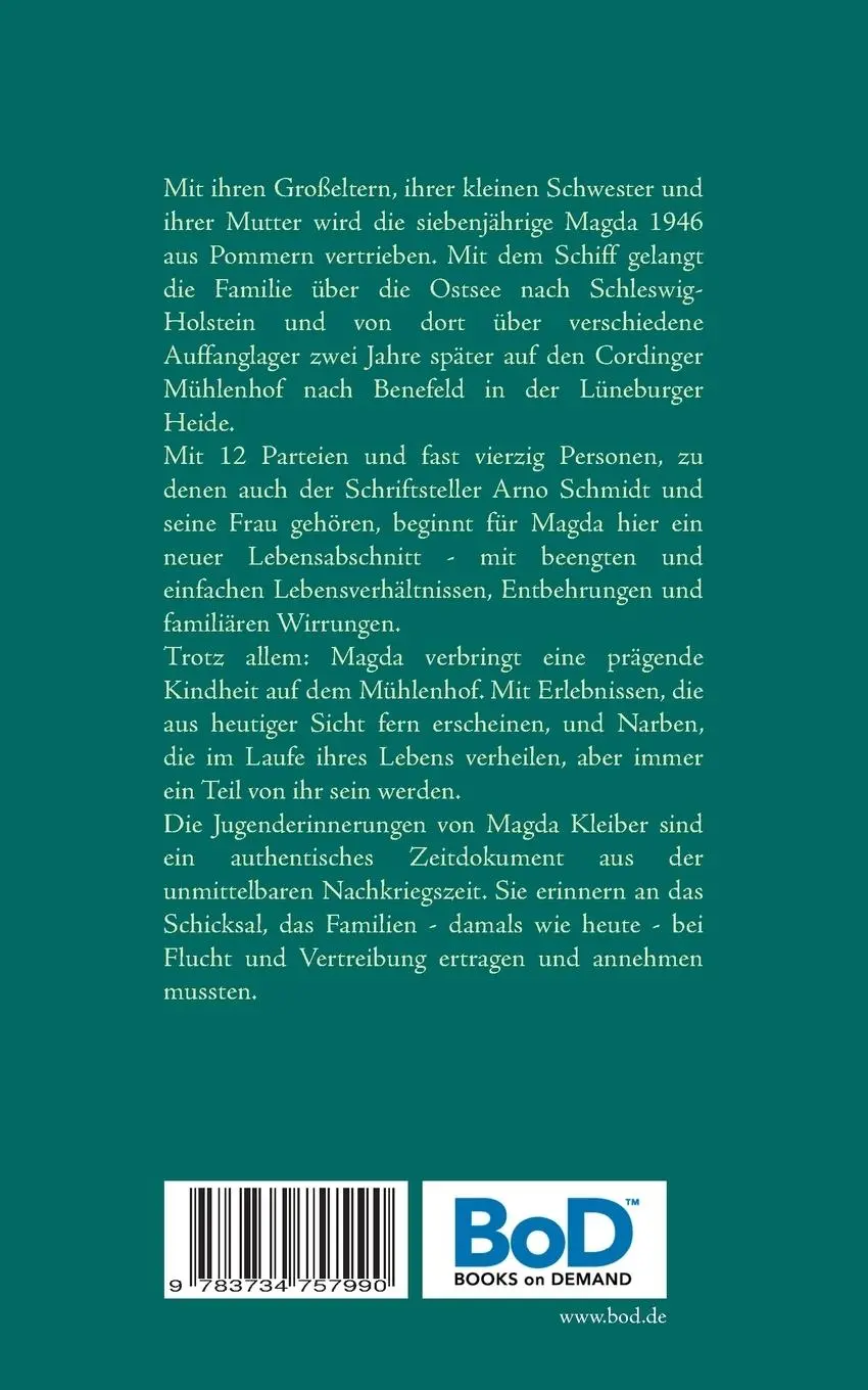 Rückseite: 9783734757990 | Unter den Eichen vom Mühlenhof | Magda Kleiber | Taschenbuch | 108 S.