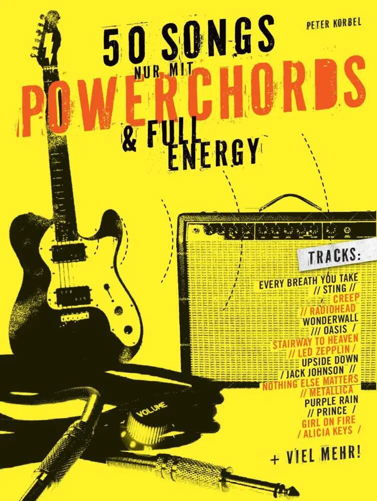 Cover: 9783865437990 | 50 Songs nur mit Powerchords &amp; Full Energy, für E-Gitarre | Korbel
