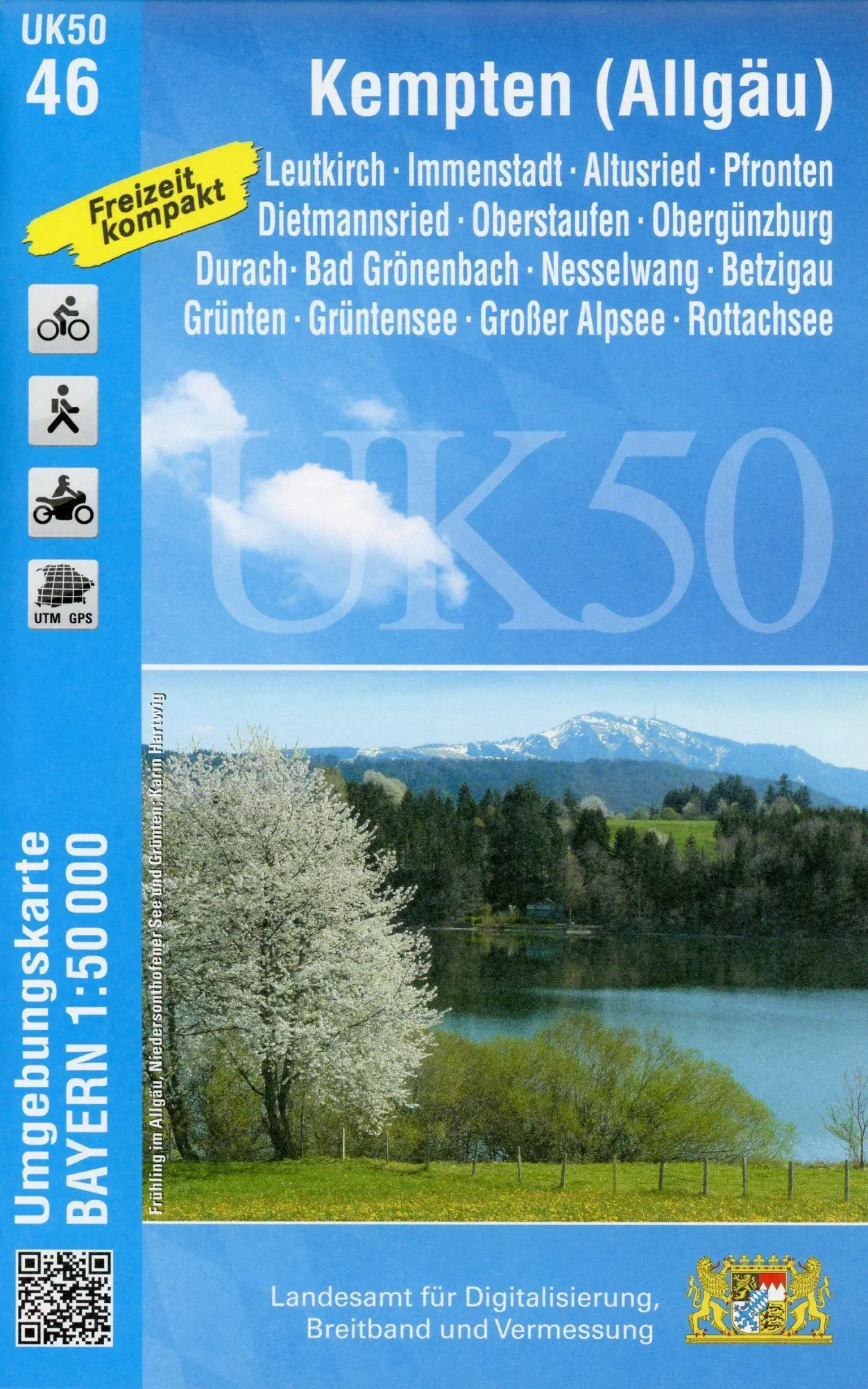 Cover: 9783899337990 | Kempten (Allgäu) 1 : 50 000 (UK50-46) | Digitalisierung | (Land-)Karte