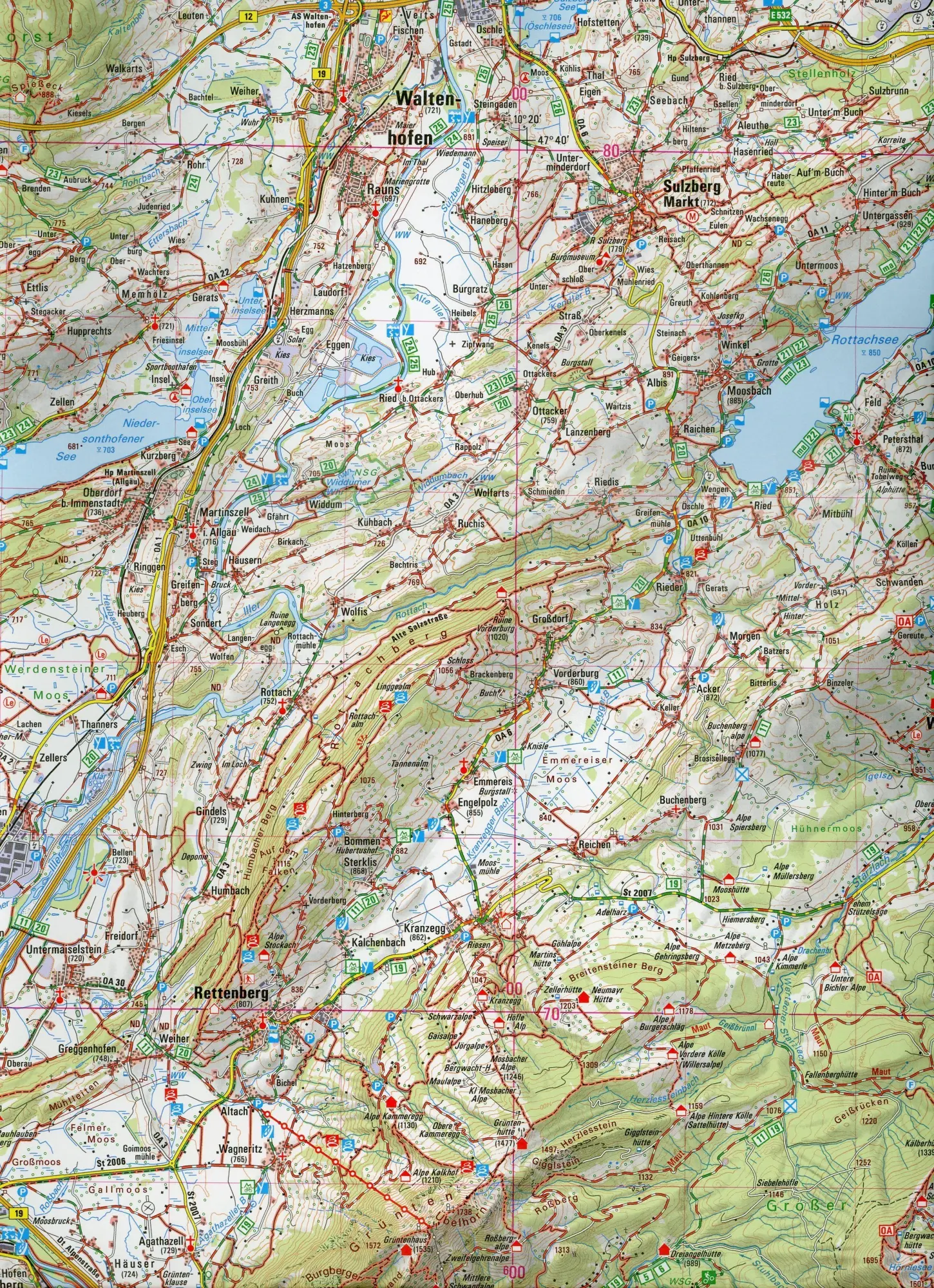 Bild: 9783899337990 | Kempten (Allgäu) 1 : 50 000 (UK50-46) | Digitalisierung | (Land-)Karte