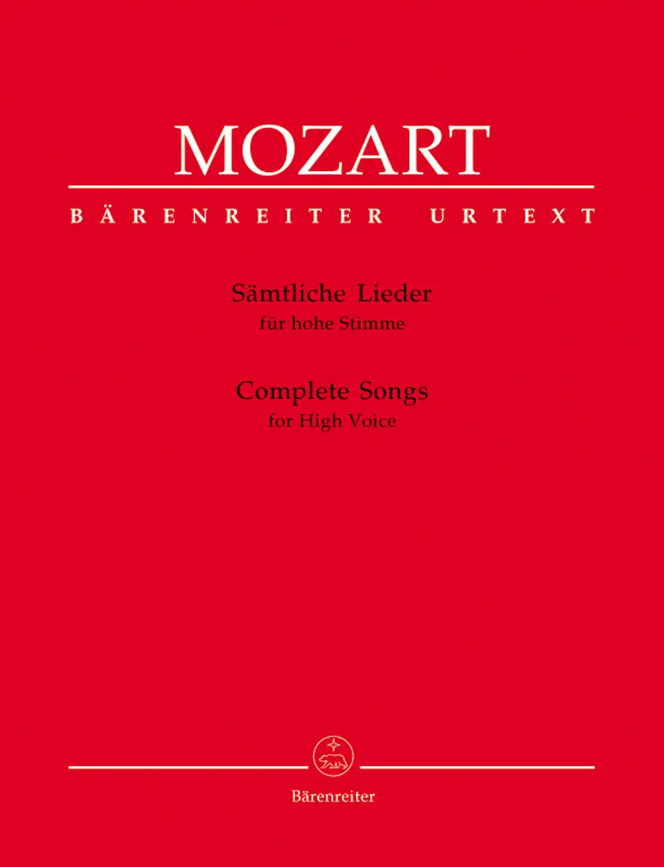 Cover: 9790006467990 | Complete Songs for High Voice &amp; Piano | Wolfgang Amadeus Mozart | Buch