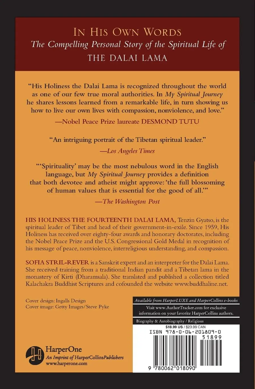 Rückseite: 9780062018090 | My Spiritual Journey | Dalai Lama (u. a.) | Taschenbuch | Englisch