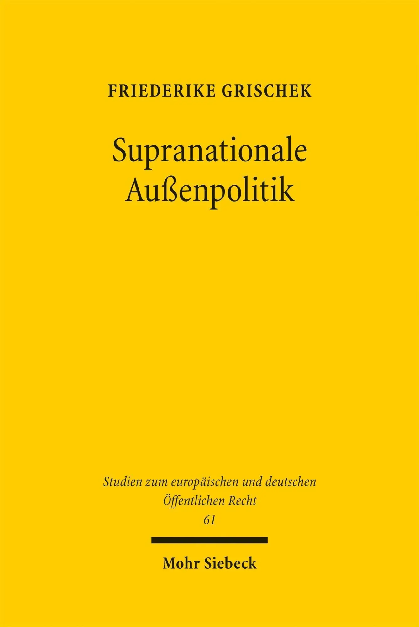 Supranationale Außenpolitik