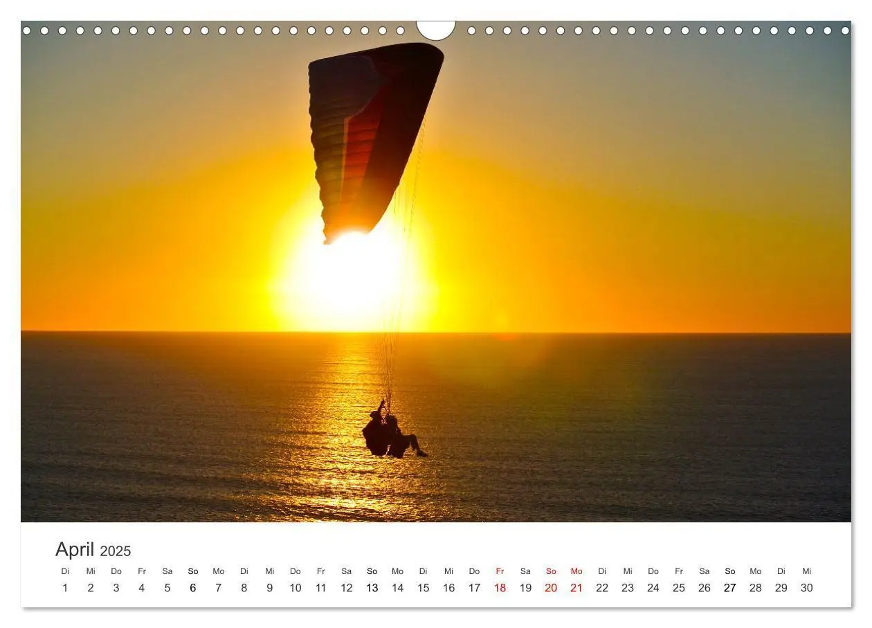 Bild: 9783383958090 | Paragleiten - Der Wunsch vom Fliegen. (Wandkalender 2025 DIN A3...