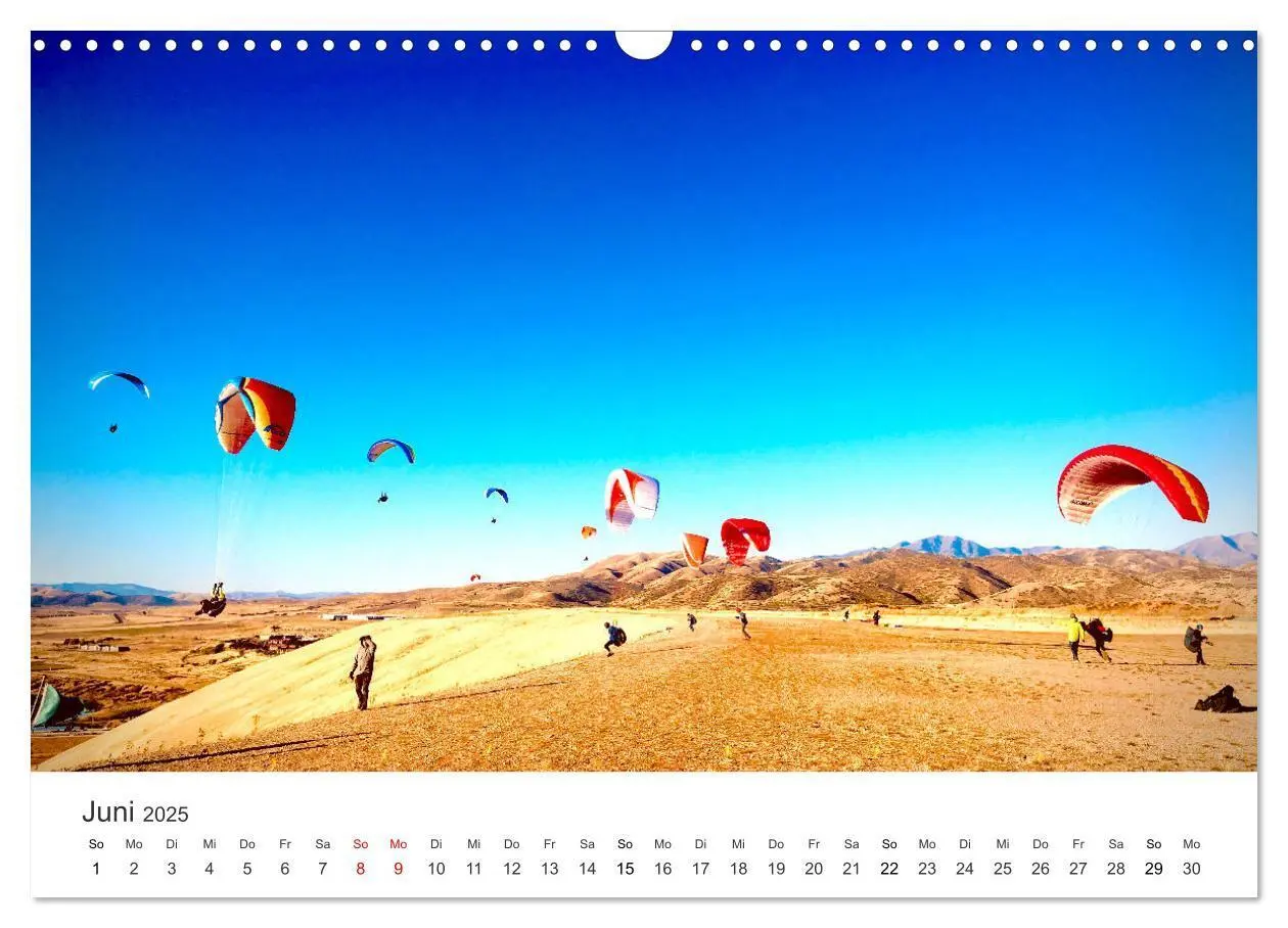 Bild: 9783383958090 | Paragleiten - Der Wunsch vom Fliegen. (Wandkalender 2025 DIN A3...