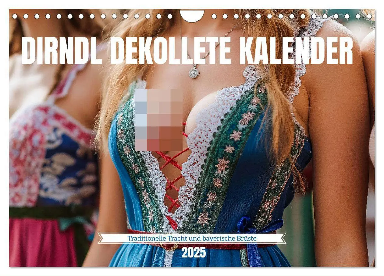 Cover: 9783457208090 | Dirndl Dekollete Kalender - Traditionelle Tracht und bayerische...