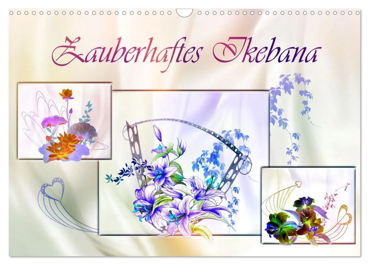 Cover: 9783457828090 | Zauberhaftes Ikebana (Wandkalender 2026 DIN A3 quer), CALVENDO...
