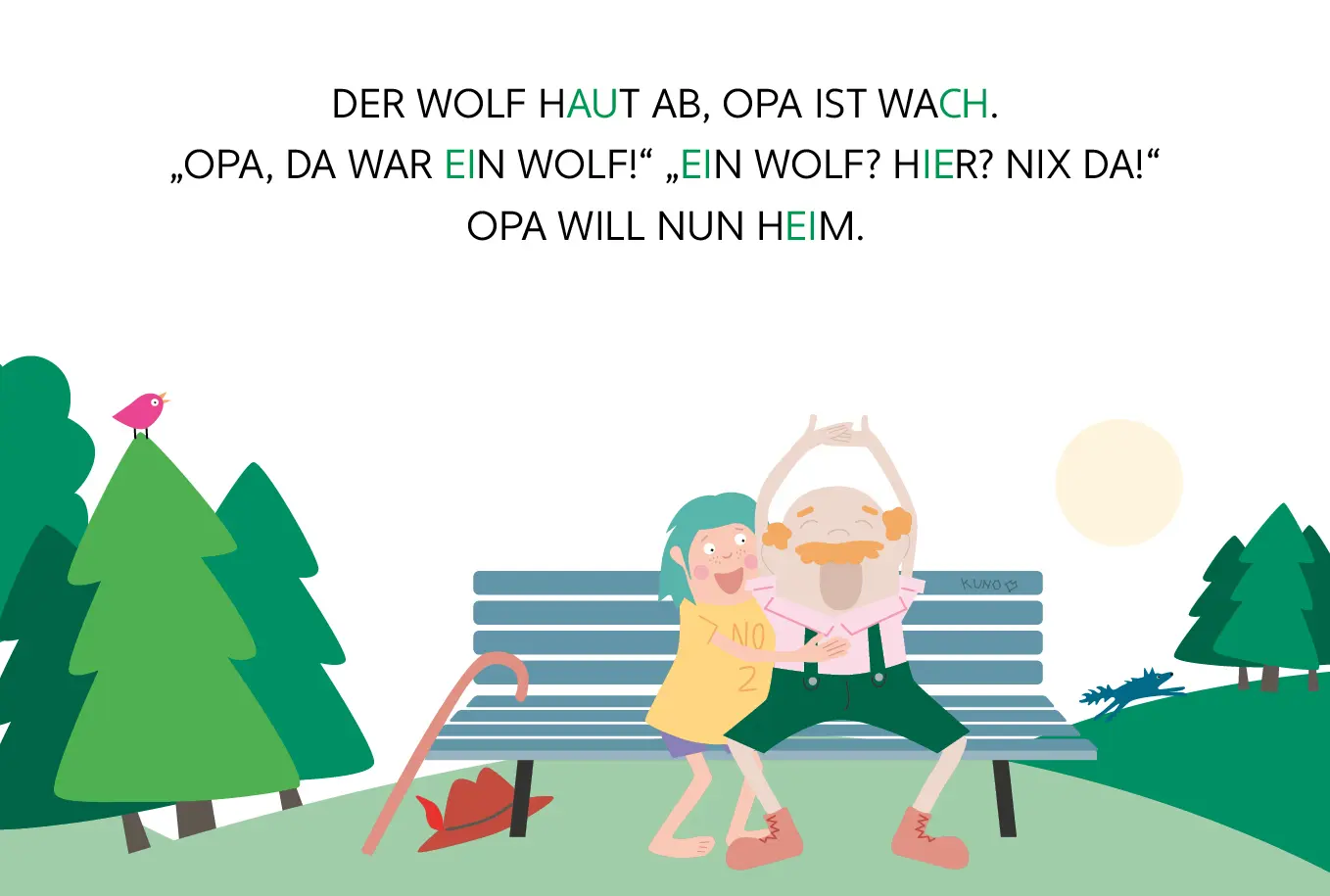 Bild: 9783911098090 | OPA UND DER WOLF | in Großbuchstaben | Inge Bosse | Buch | 16 S.