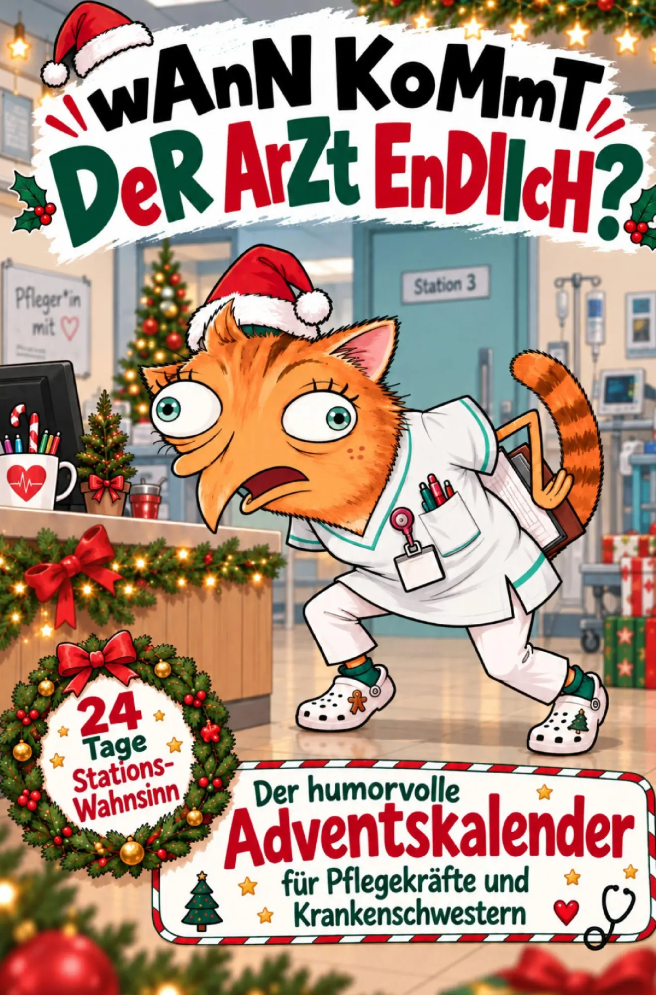 Cover: 9783912538090 | Wann kommt der Arzt endlich? 24 Tage Stationswahnsinn - Der...