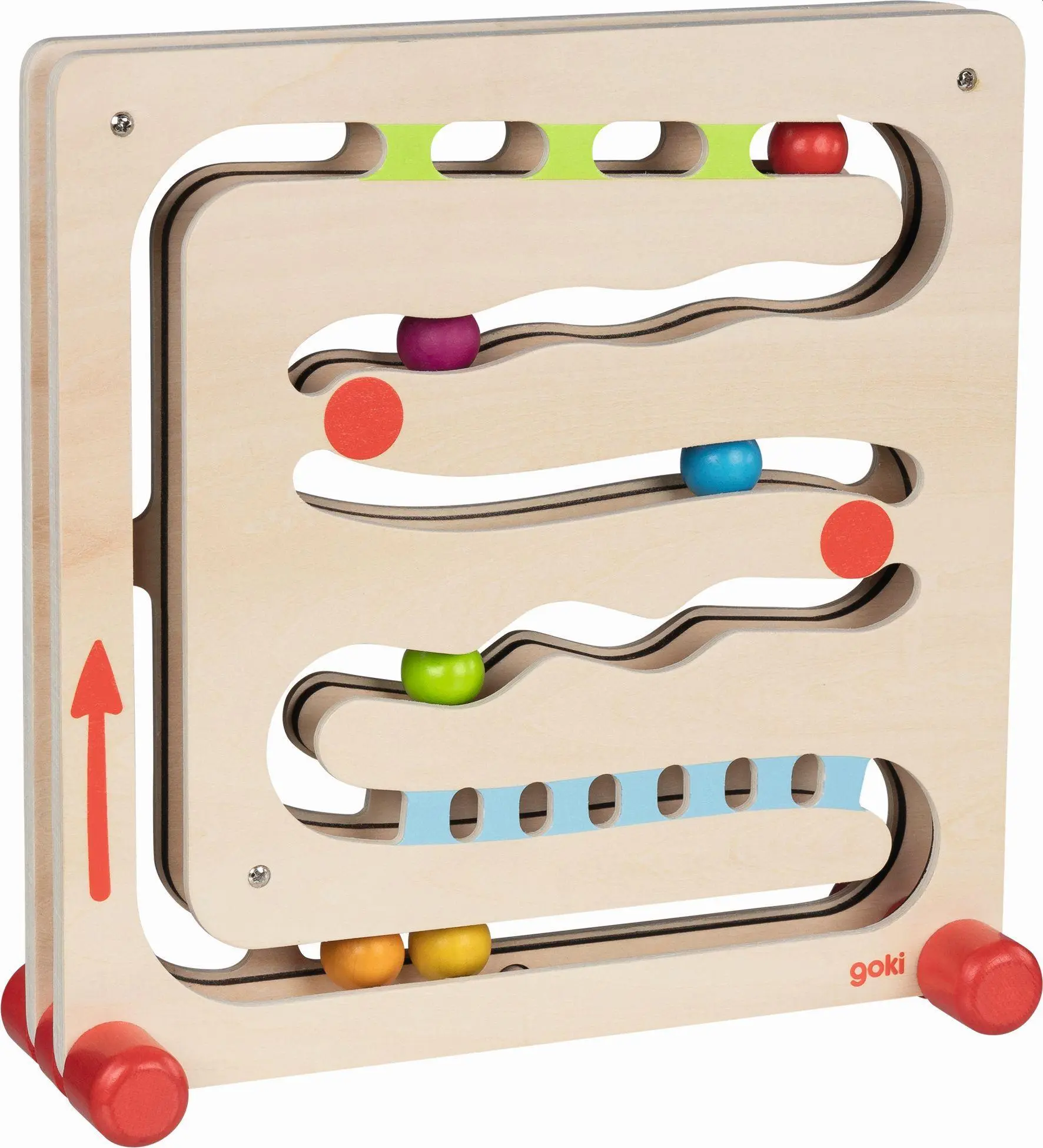 Cover: 4013594538190 | Kugelbahn | 30 x 9,5 x 30 cm, Holz, 6 Kugeln, per Stück | Spielzeug