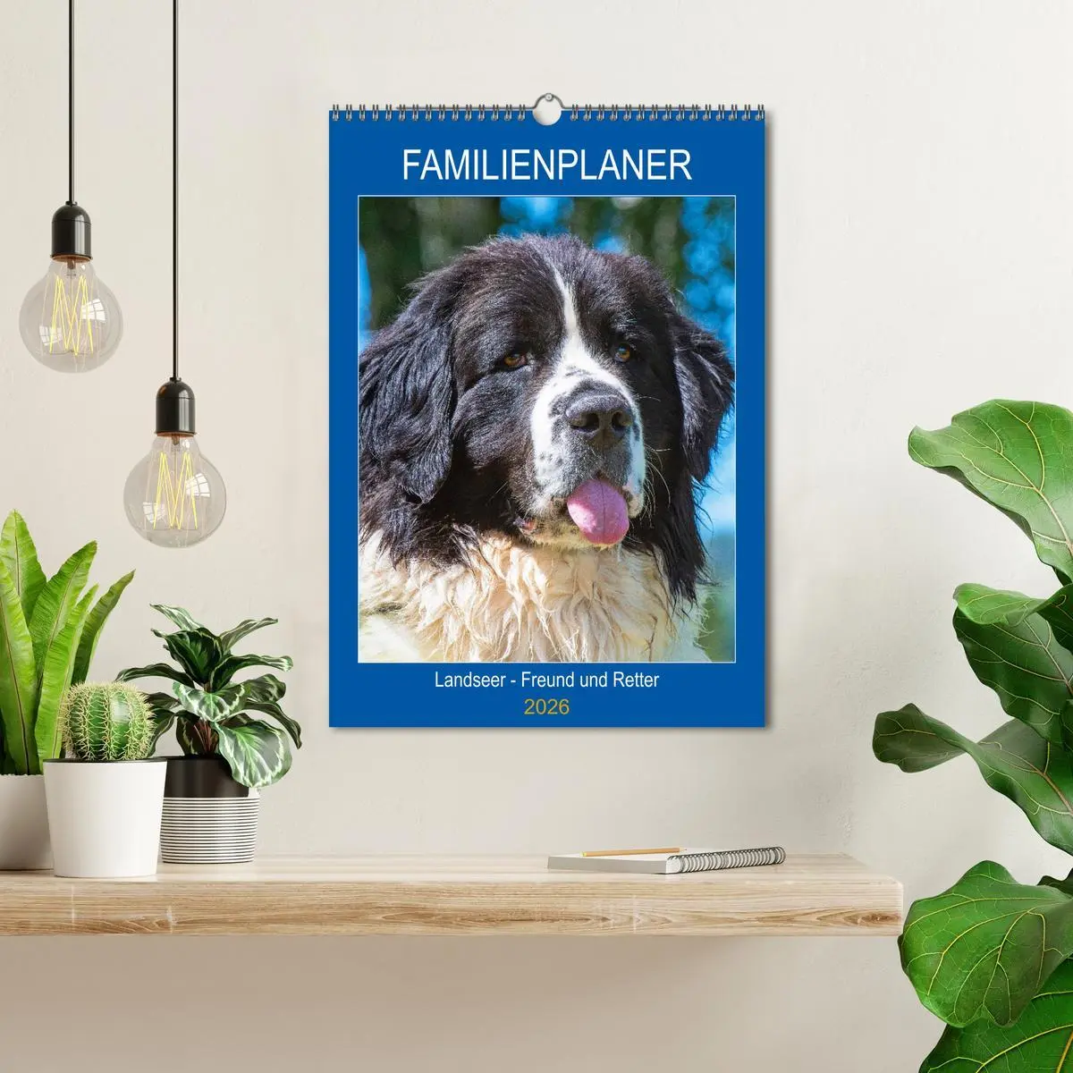 Bild: 9783516388190 | Familienplaner Landseer - Freund und Retter (Wandkalender 2026 DIN...