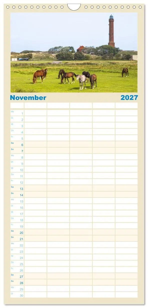 Bild: 9783594298190 | Familienplaner 2027 - Norderney Sehnsuchtskalender mit 5 Spalten...