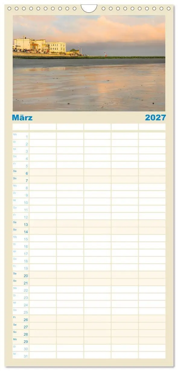 Bild: 9783594298190 | Familienplaner 2027 - Norderney Sehnsuchtskalender mit 5 Spalten...