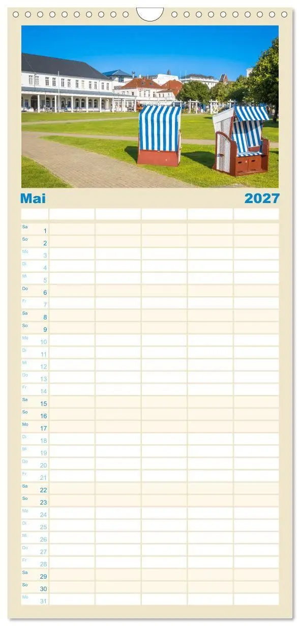 Bild: 9783594298190 | Familienplaner 2027 - Norderney Sehnsuchtskalender mit 5 Spalten...