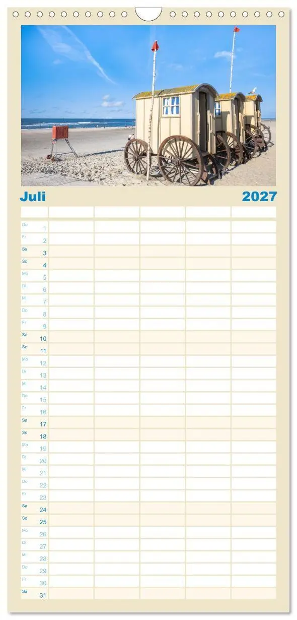 Bild: 9783594298190 | Familienplaner 2027 - Norderney Sehnsuchtskalender mit 5 Spalten...
