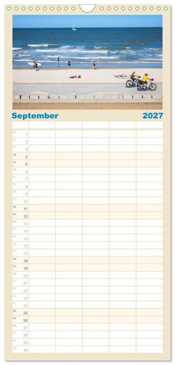Bild: 9783594298190 | Familienplaner 2027 - Norderney Sehnsuchtskalender mit 5 Spalten...