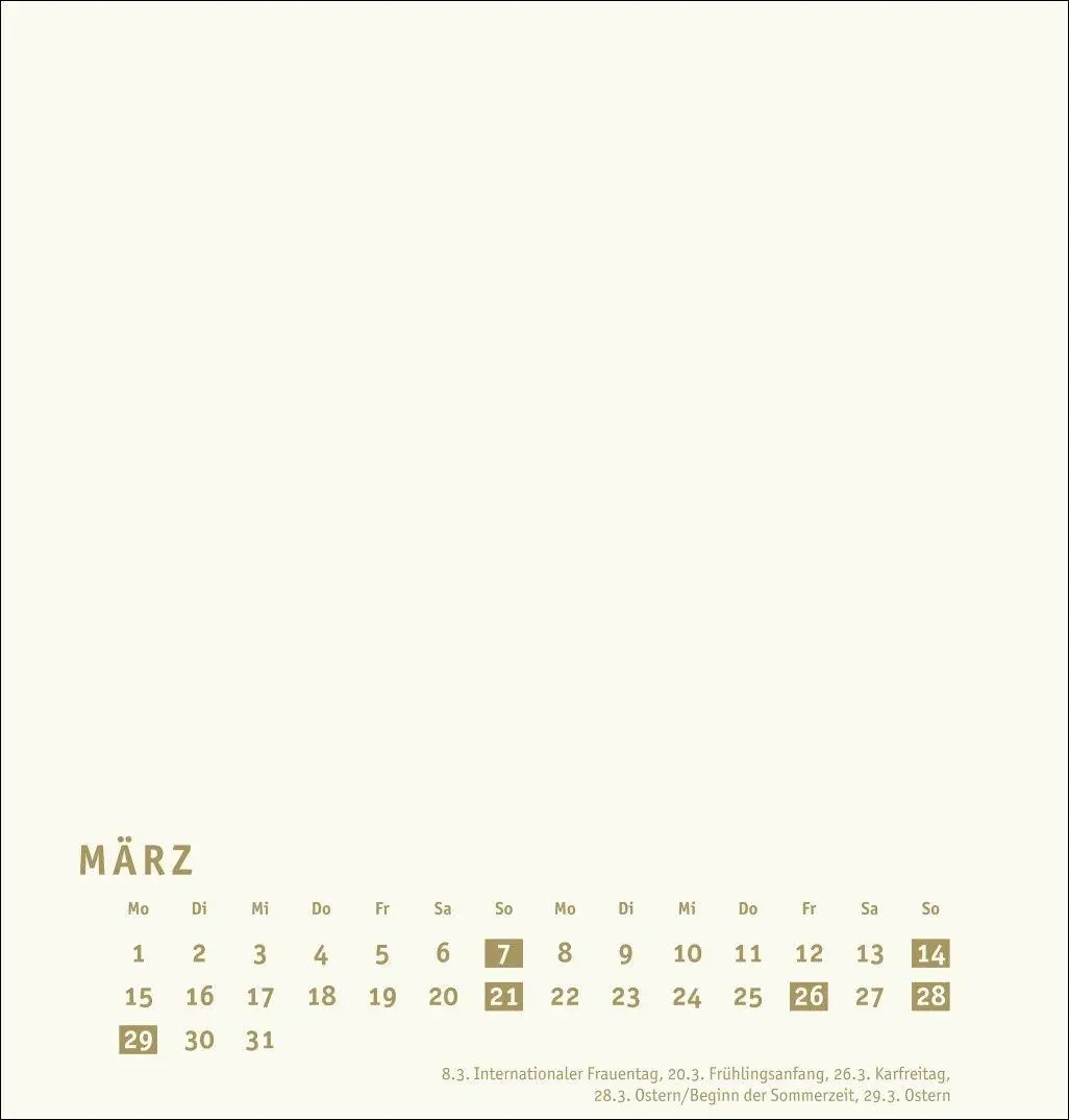 Bild: 9783756418190 | Premium-Bastelkalender gold mittel 2027 | Heye | Kalender | 14 S.