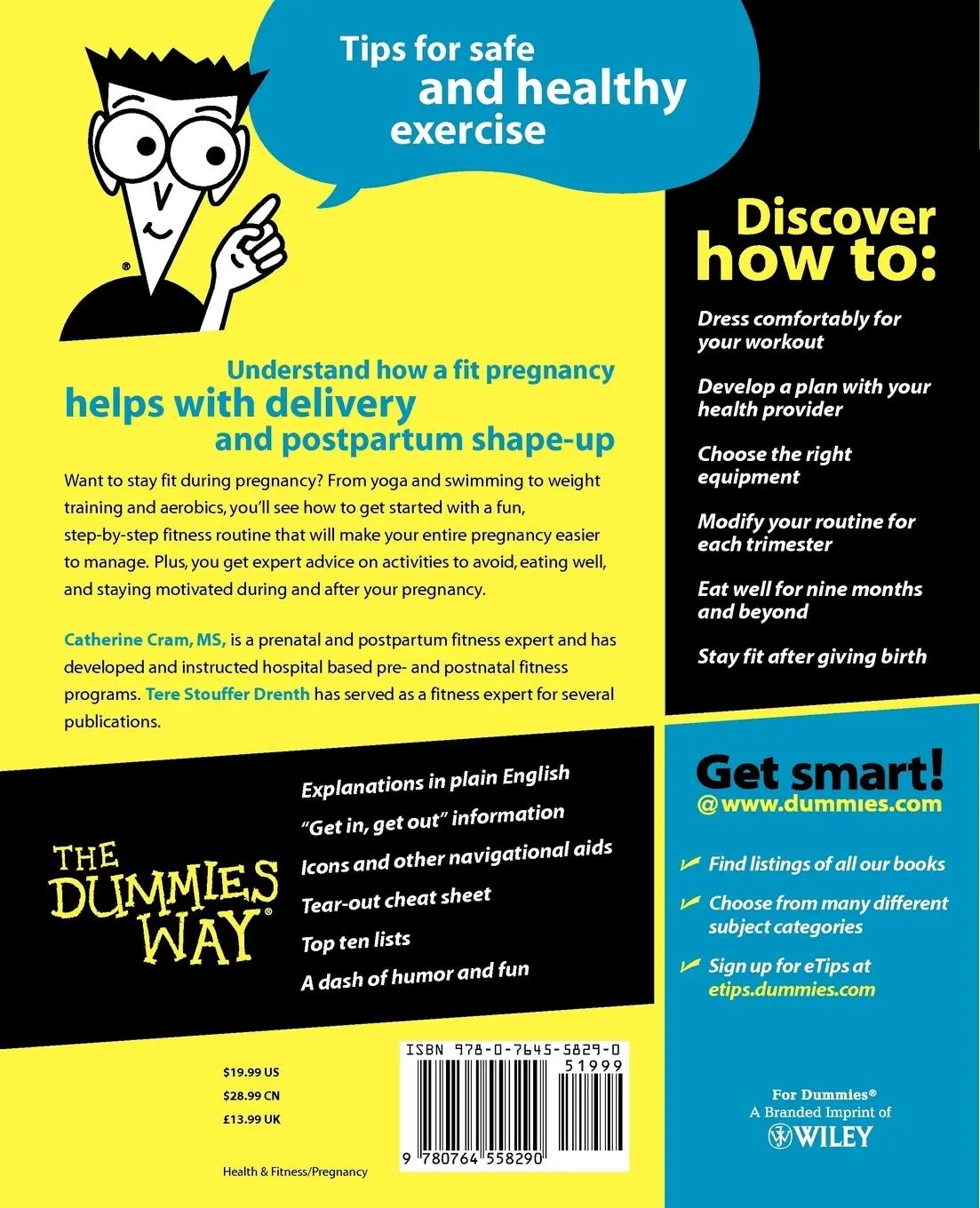 Rückseite: 9780764558290 | Fit Pregnancy for Dummies | Catherine Cram (u. a.) | Taschenbuch