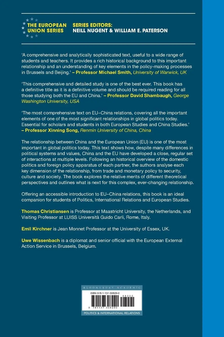 Rückseite: 9781137308290 | The European Union and China | Thomas Christiansen (u. a.) | Buch