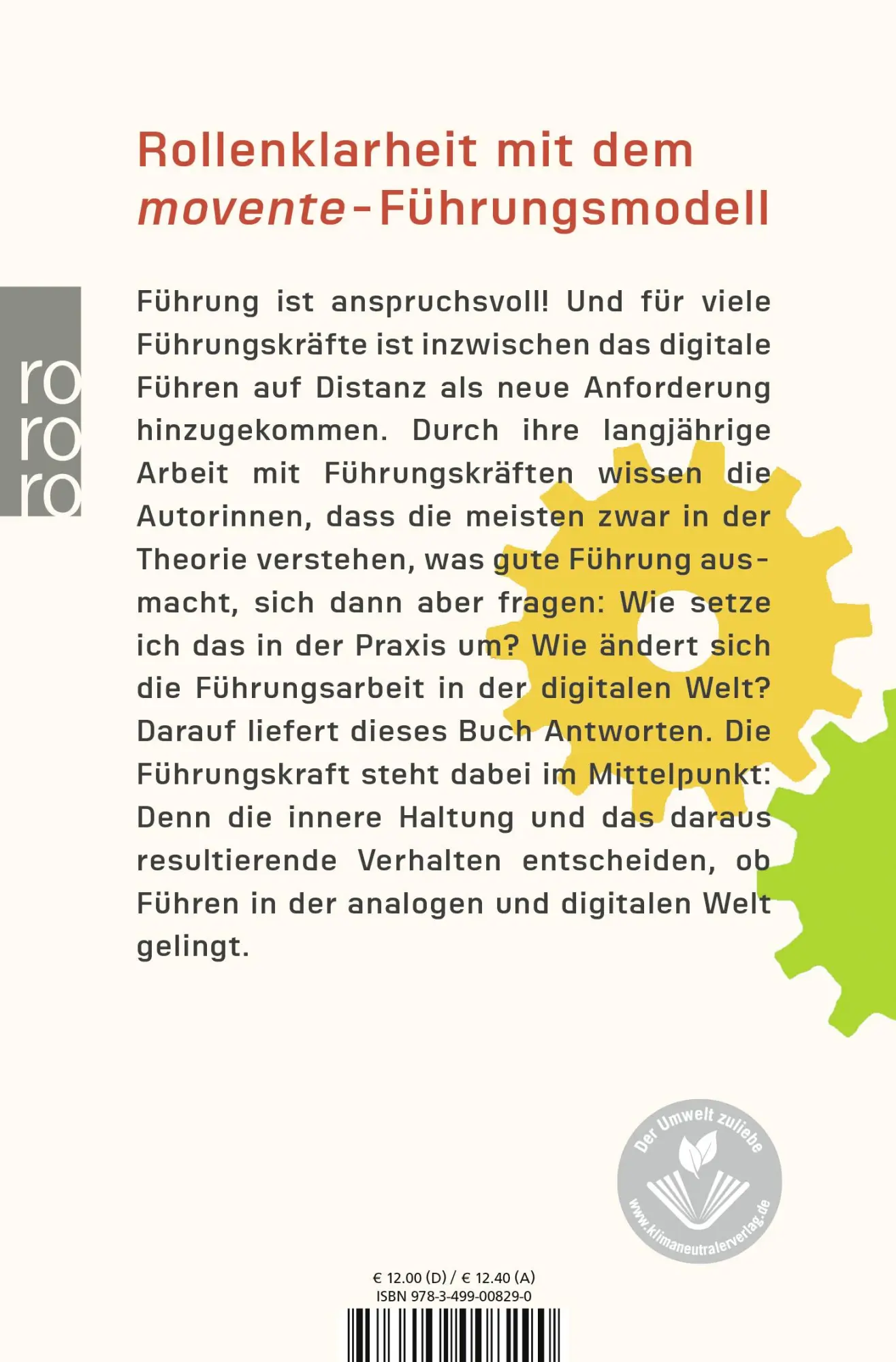 Rückseite: 9783499008290 | Führen mit Durchblick | Heike Bastubbe (u. a.) | Taschenbuch | 256 S.