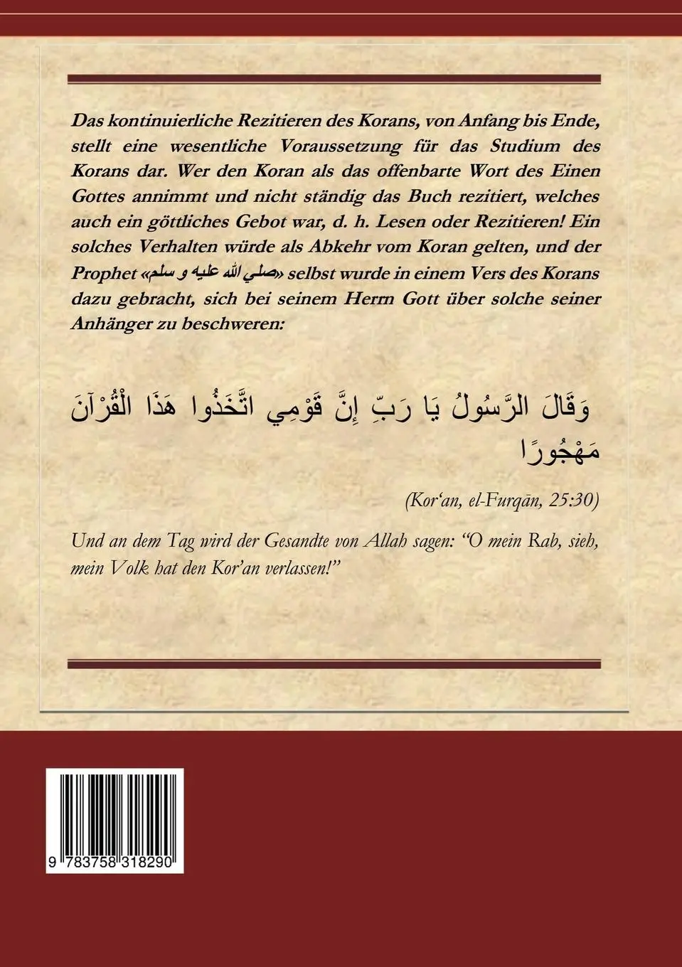 Rückseite: 9783758318290 | Der Koran und der Mond | Imran N. Hosein | Taschenbuch | 114 S. | 2024