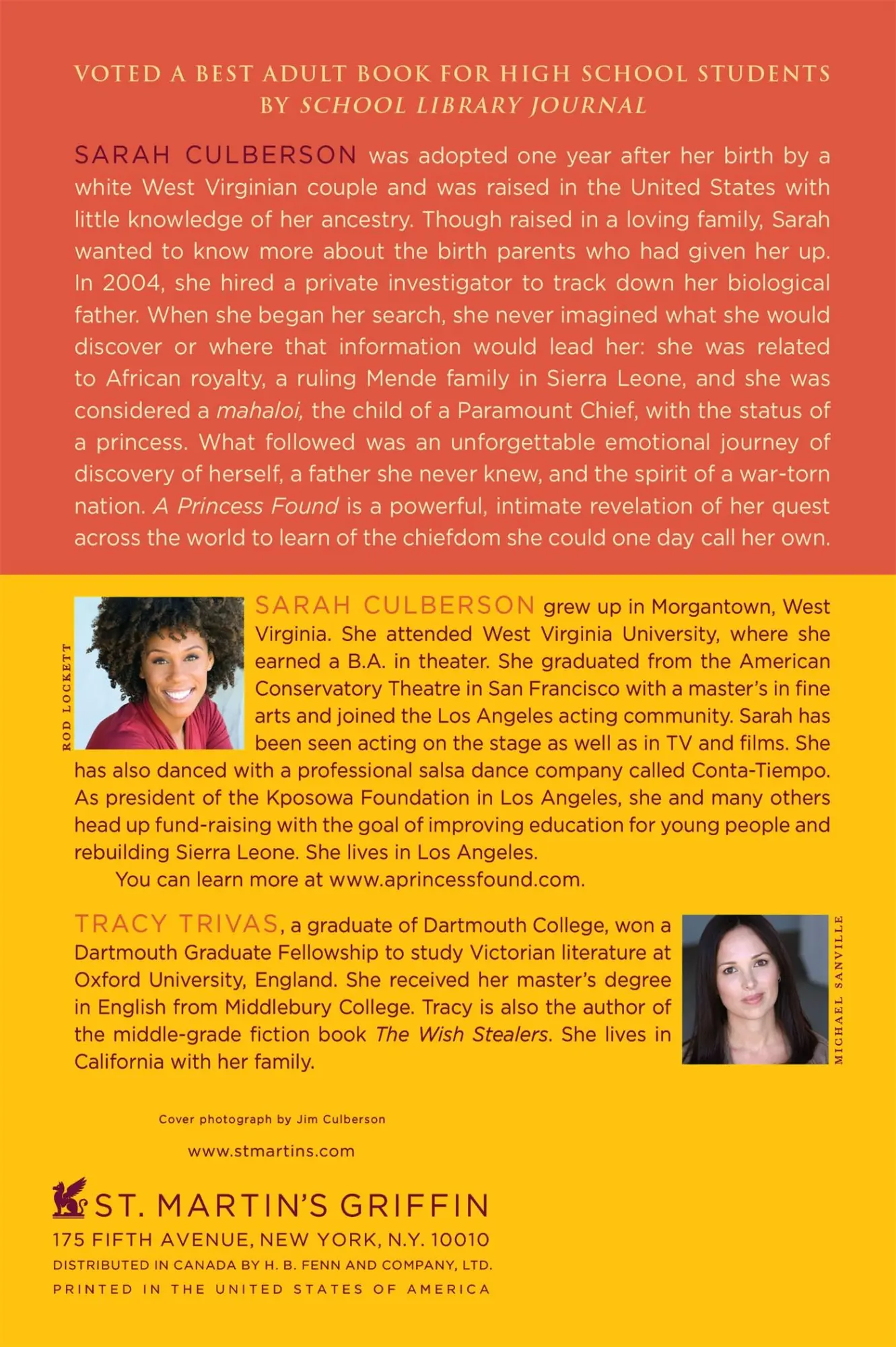 Rückseite: 9780312628390 | A Princess Found | Sarah Culberson (u. a.) | Taschenbuch | Englisch