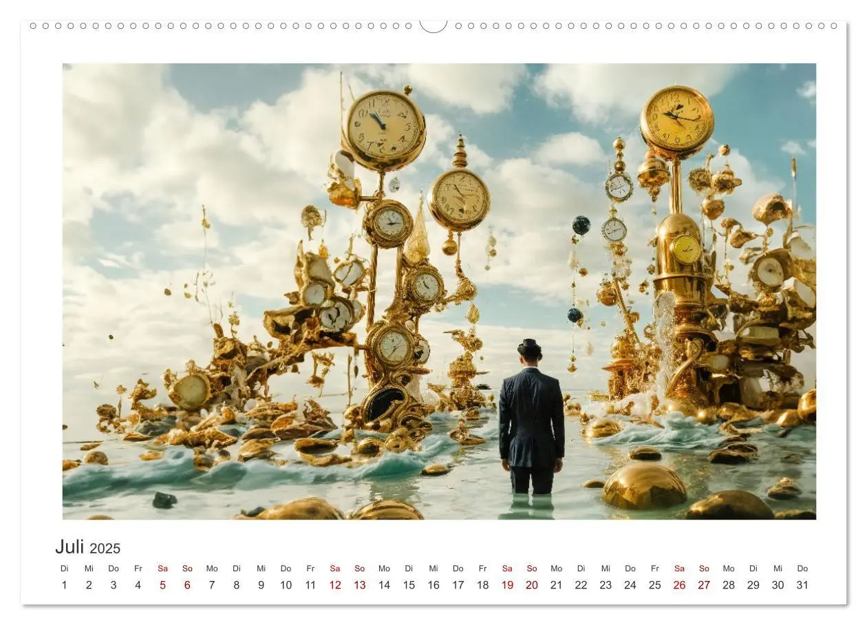 Bild: 9783383858390 | Zeit ist abstrakt (hochwertiger Premium Wandkalender 2025 DIN A2...