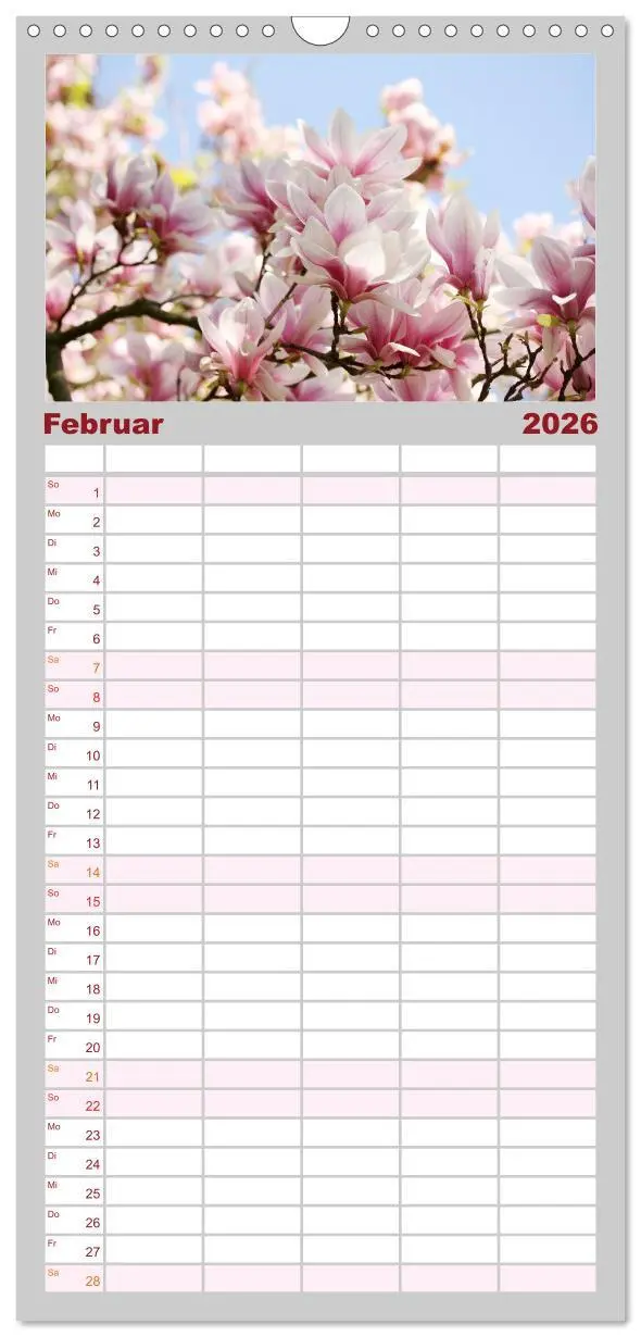 Bild: 9783516508390 | Familienplaner 2026 - Magnolien Ein Blütenrausch mit 5 Spalten...