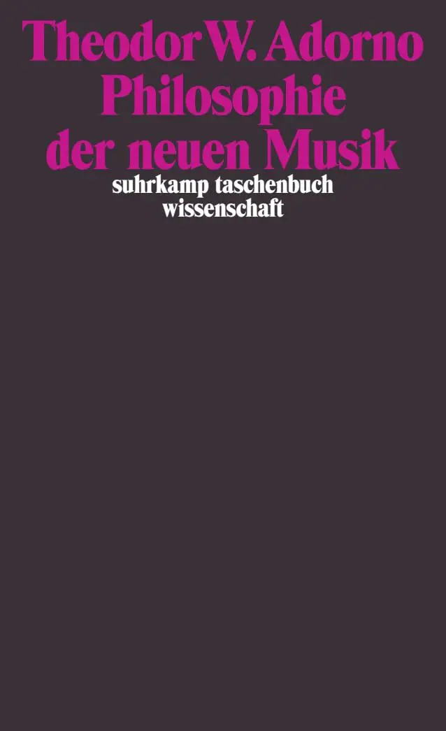 Cover: 9783518278390 | Philosophie der neuen Musik | Theodor W. Adorno | Taschenbuch | 200 S.