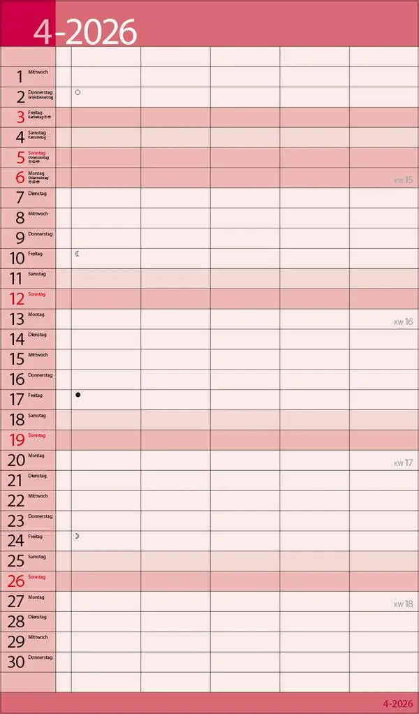 Bild: 9783731888390 | Familientimer 18 Monate 2026/2027 | Verlag Korsch | Kalender | 20 S.