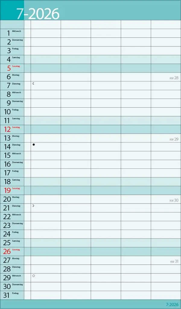 Bild: 9783731888390 | Familientimer 18 Monate 2026/2027 | Verlag Korsch | Kalender | 20 S.
