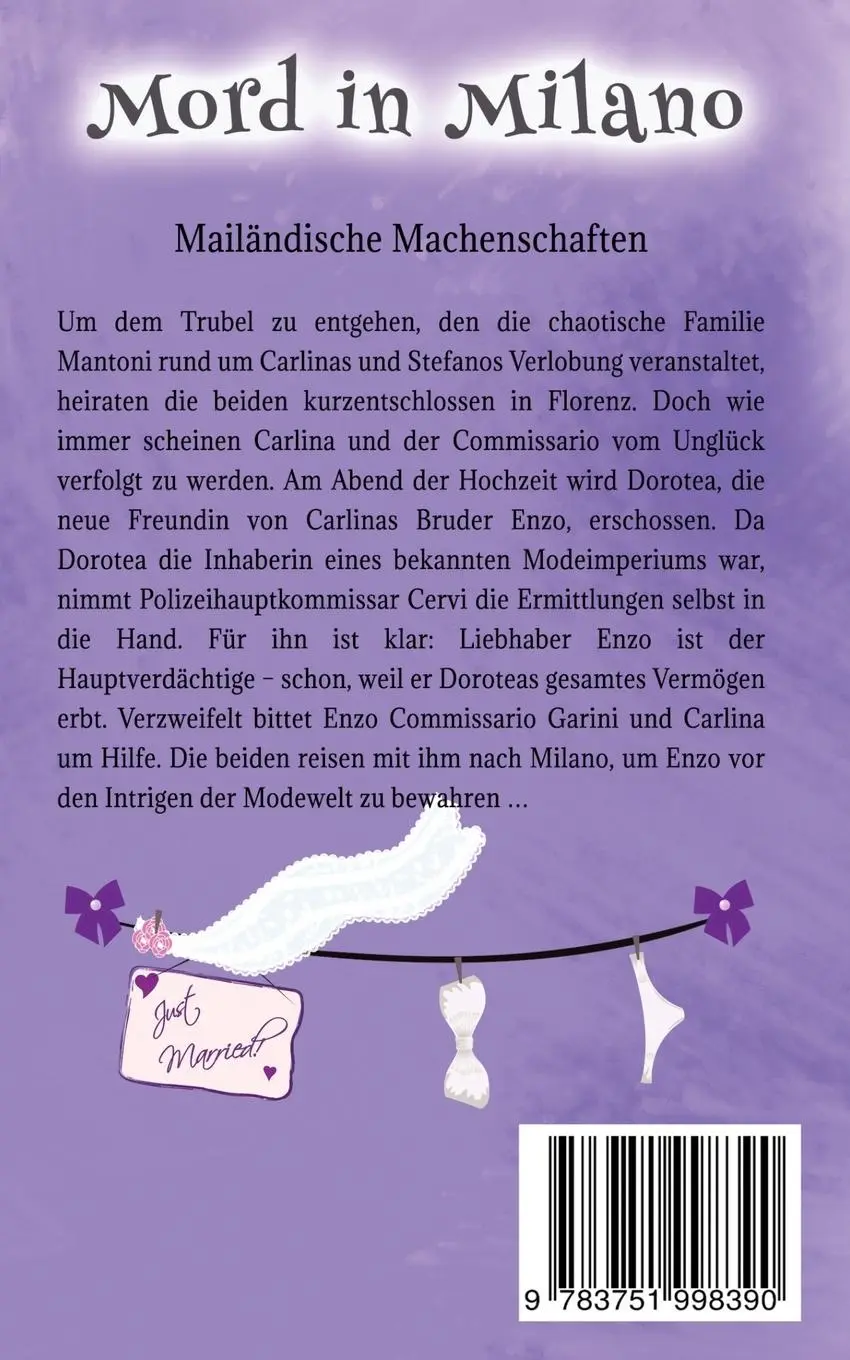 Rückseite: 9783751998390 | Mord in Milano | Ein humorvoller Italienkrimi | Beate Boeker | Buch