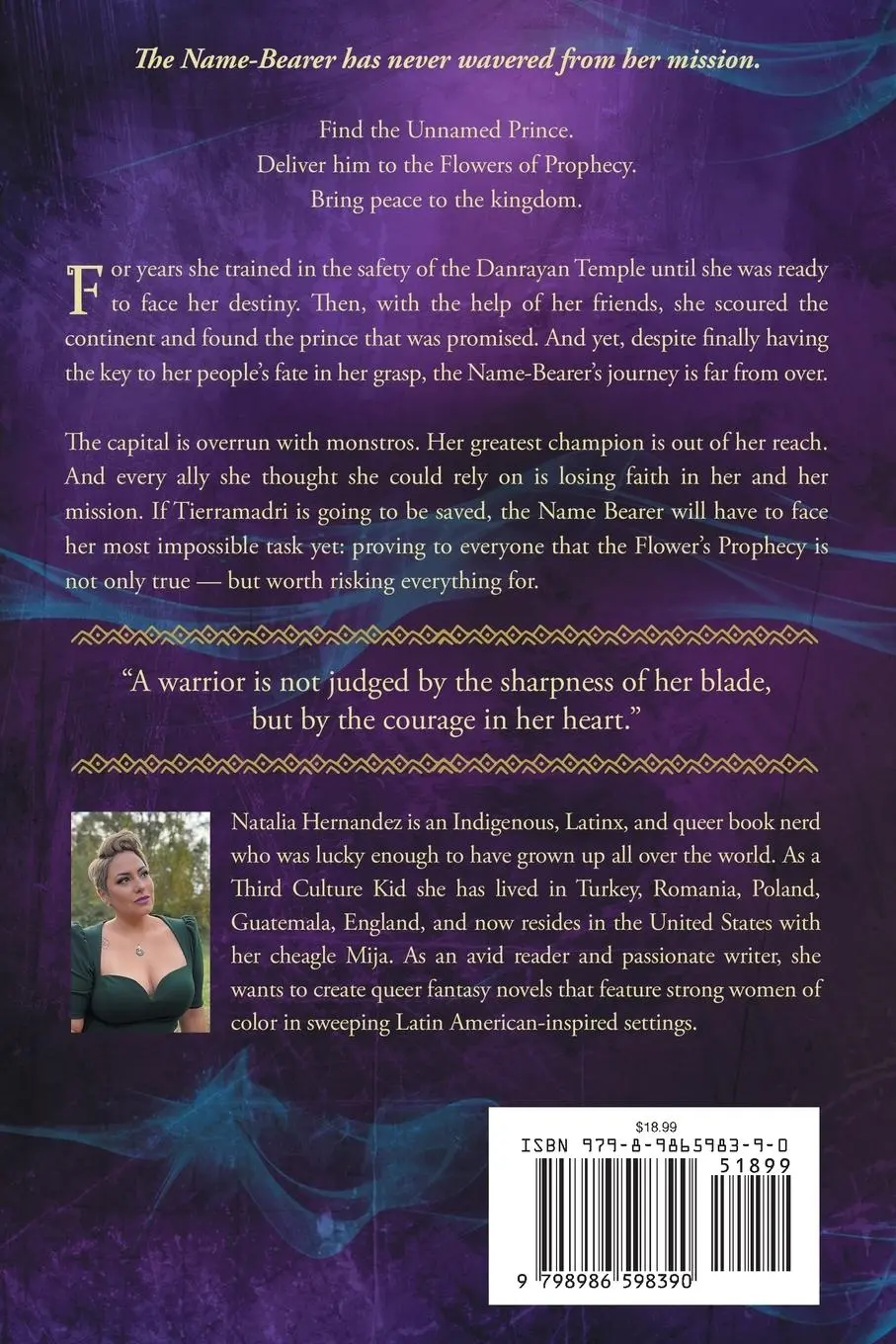 Rückseite: 9798986598390 | The Daughter of Danray | A Flowers of Prophecy Novel | Hernandez