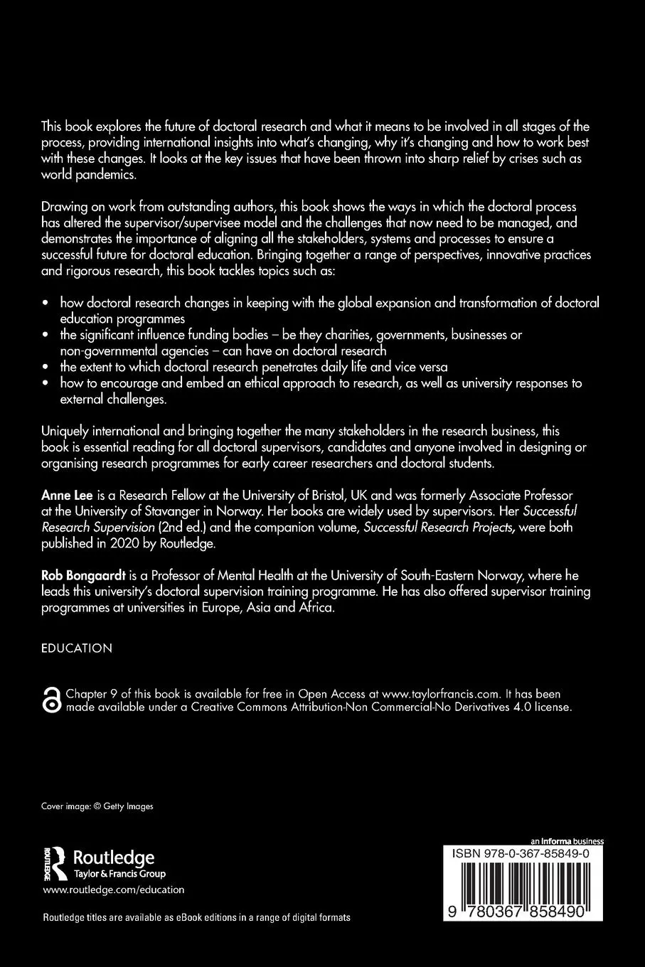 Rückseite: 9780367858490 | The Future of Doctoral Research | Challenges and Opportunities | Buch
