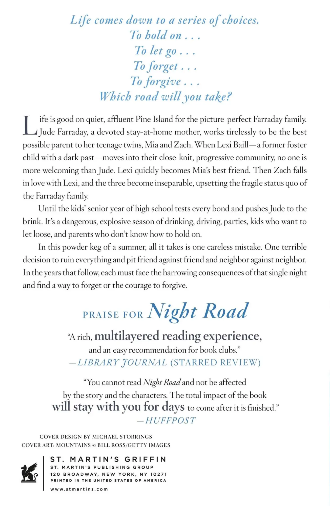 Rückseite: 9781250838490 | Night Road | Kristin Hannah | Taschenbuch | Kartoniert / Broschiert
