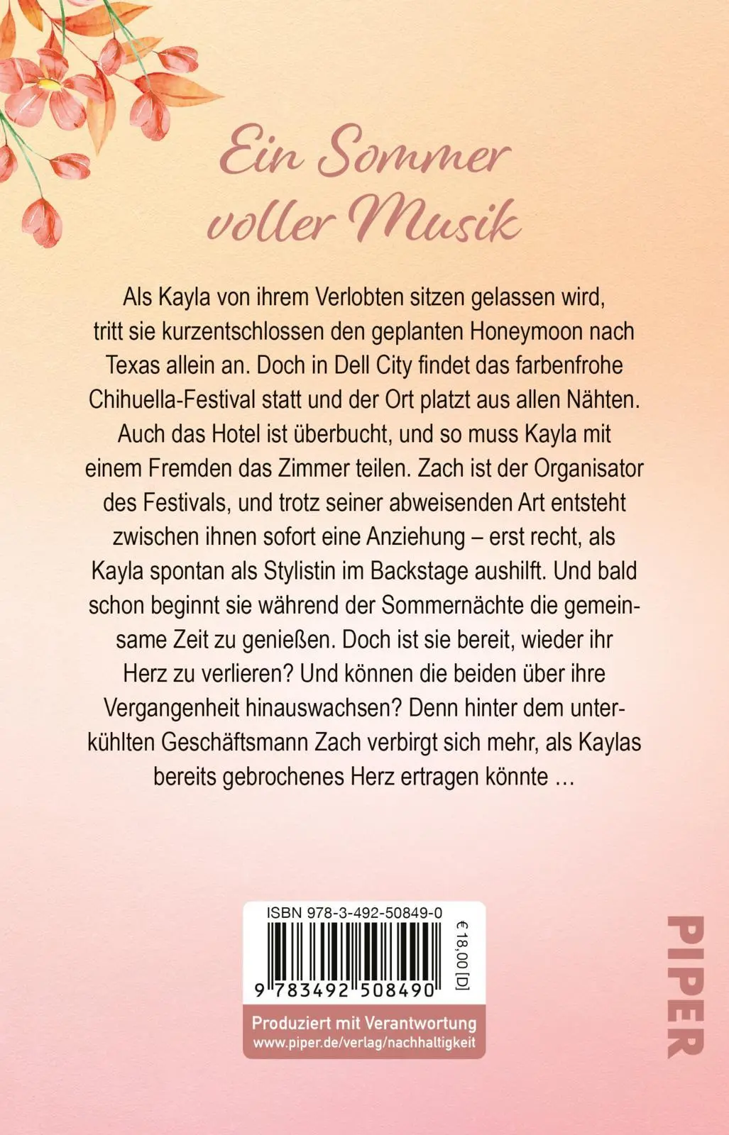 Rückseite: 9783492508490 | Bittersweet Summer Days | Marie Kärsting | Taschenbuch | 336 S. | 2025