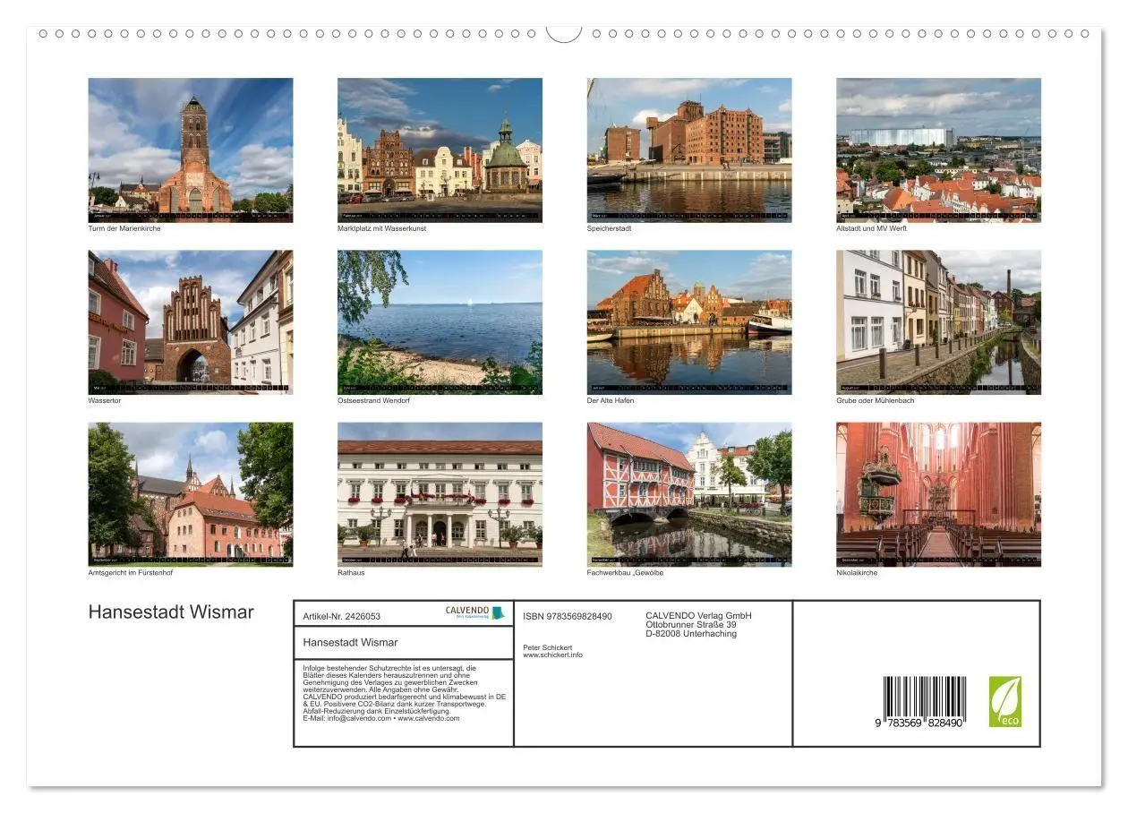 Bild: 9783569828490 | Hansestadt Wismar (hochwertiger Premium Wandkalender 2027 DIN A2...
