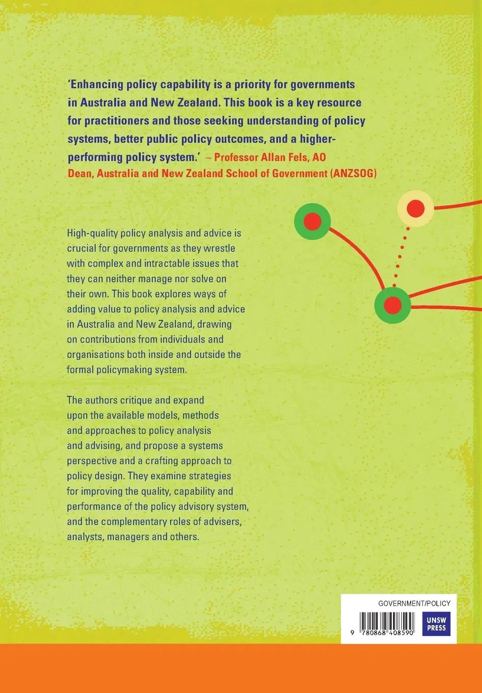 Rückseite: 9780868408590 | Adding Value to Policy Analysis and Advice | Claudia Scott (u. a.)