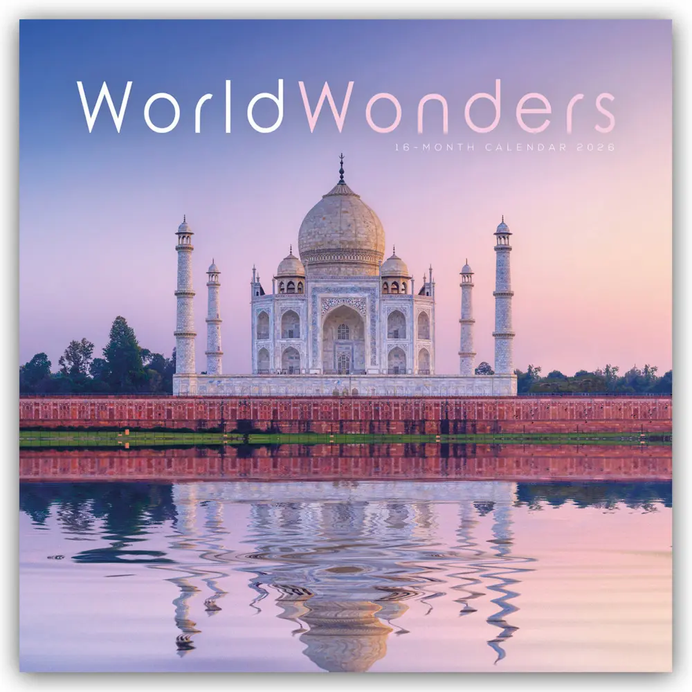 Cover: 9781529898590 | World Wonders - Weltwunder 2026 - Wand-Kalender | Carousel Calendar