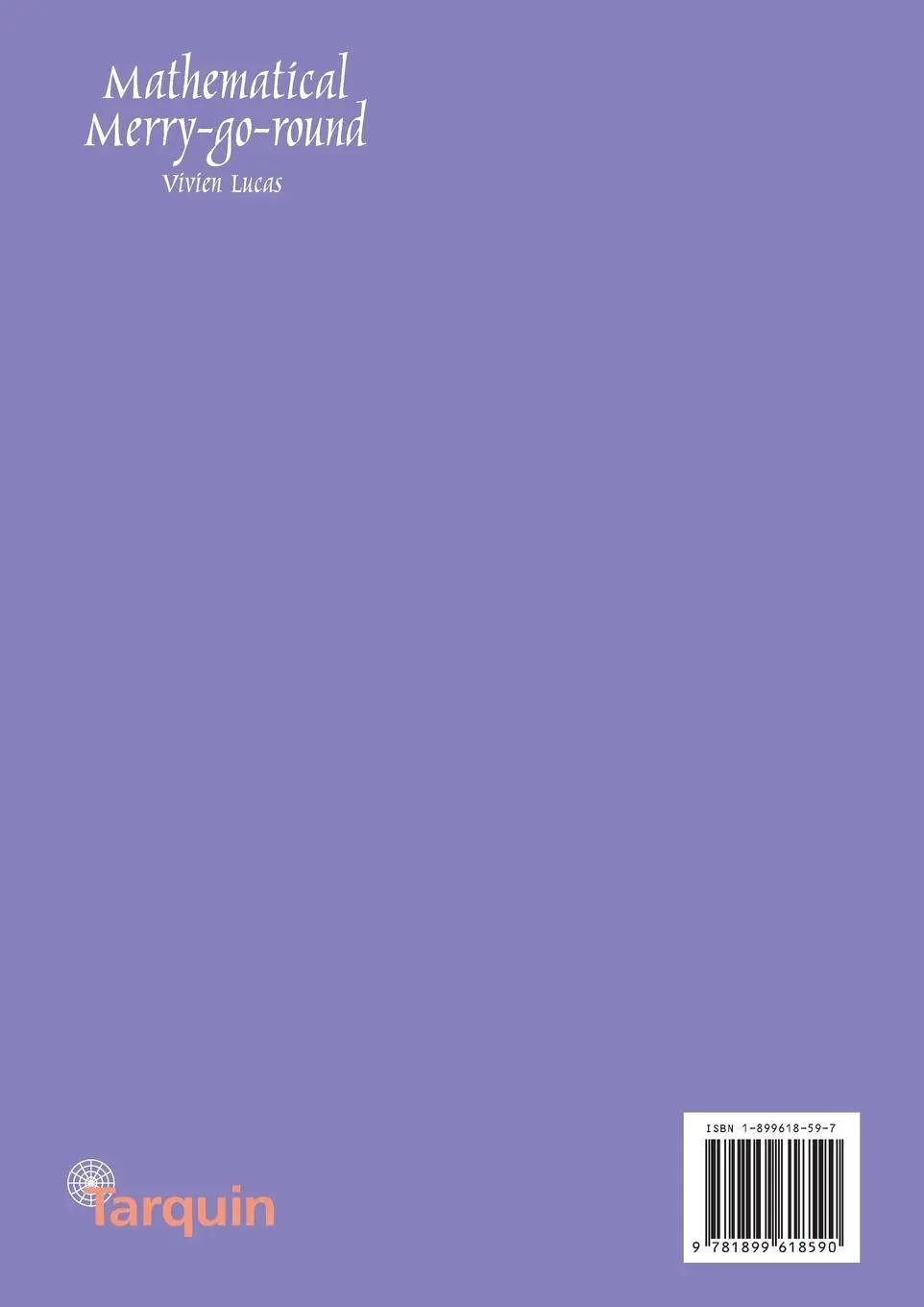 Rückseite: 9781899618590 | Mathematical Merry-Go-Round | Vivien Lucas | Taschenbuch | Englisch